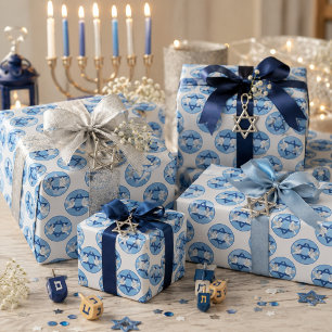 Very Attractive Hanukkah Wrapping Paper