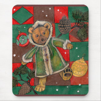 Very Beary Christmas Teddy Mouse Pad