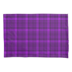 Very beautiful bright checkered pattern of purple  pillow case