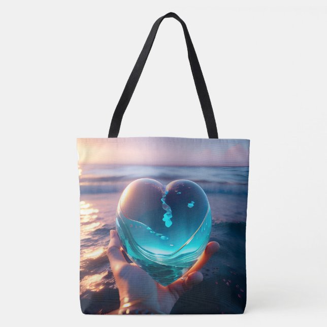 Very beautiful romantic heart picture AI Tote Bag (Front)
