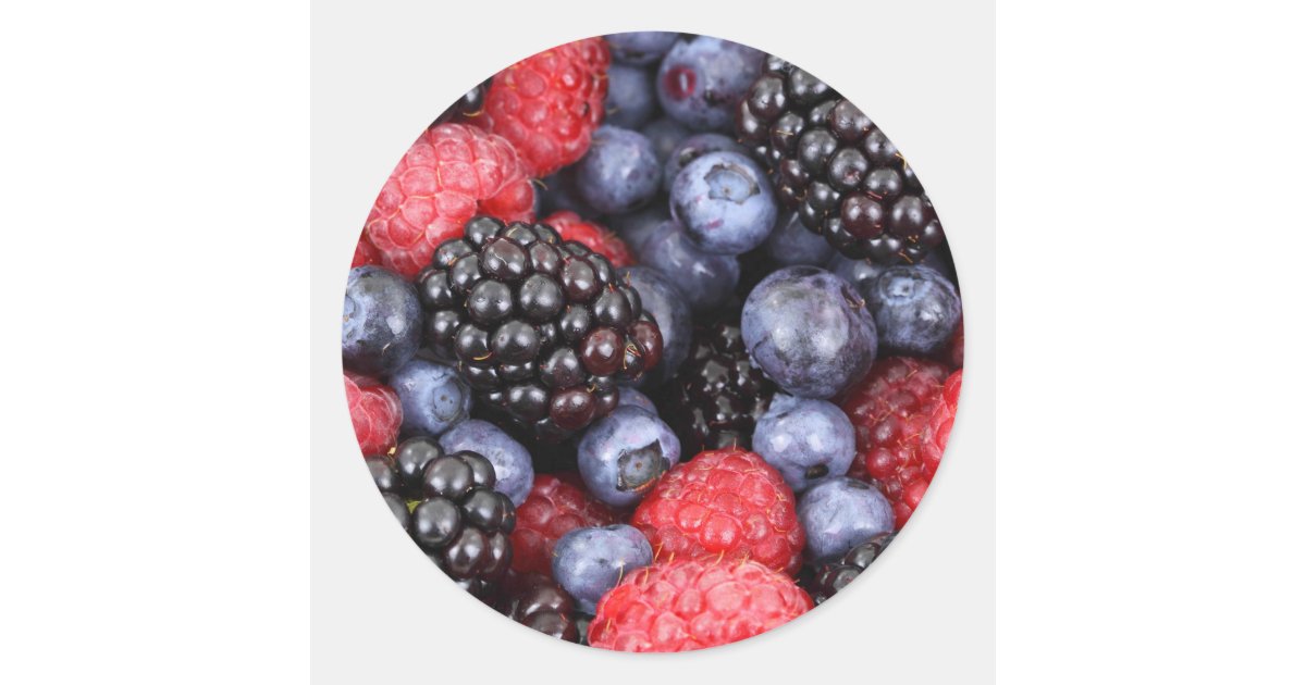Very Berry Classic Round Sticker | Zazzle