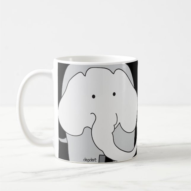 Very Big Gray Elephants! Mug (Left)