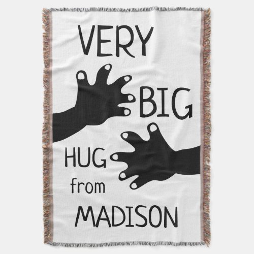 Very Big HUG from You Gift Cotton Throw Blanket