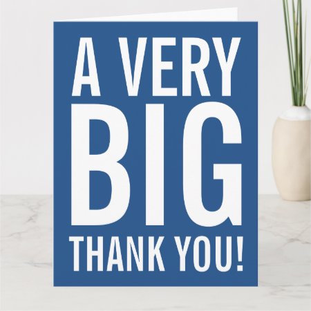 Very Big Oversized Thank You Greeting Cards