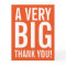 Very big oversized Thank You greeting cards