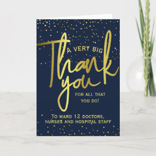 Very Big Thank You Appreciation Hospital Keyworker