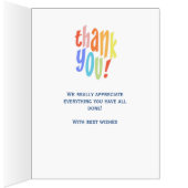 Very Big Thank You Appreciation Hospital Keyworker Card | Zazzle