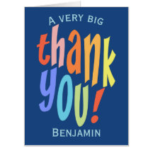 Very Big Thank You Colorful Typographic