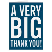 Very Big Thank You Greeting Card (Front)