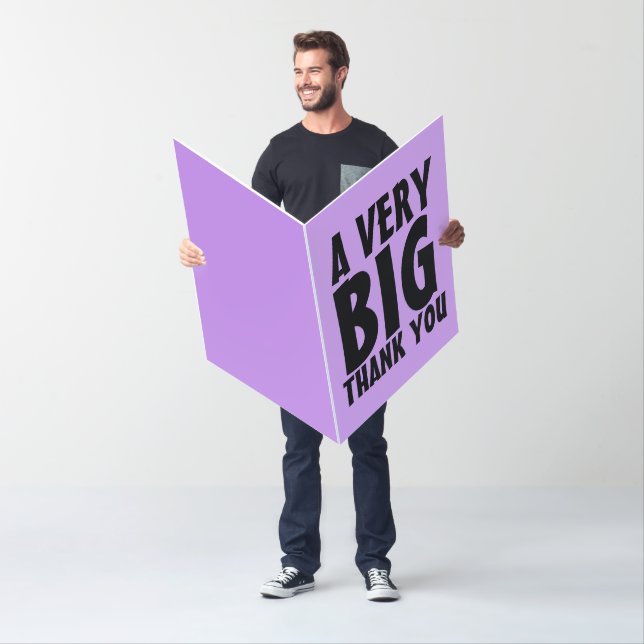 VERY BIG THANK YOU OVERSIZED GIANT GREETING CARD (In Situ)