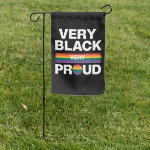 Very Black Very Proud Black Gay Pride LGBT Pride Garden Flag
