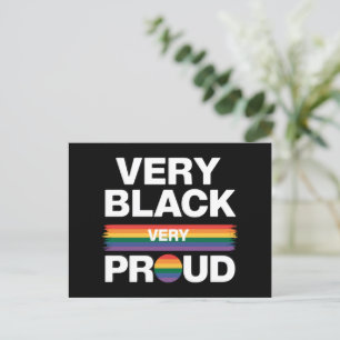 Very Black Very Proud Black Gay Pride LGBT Pride Postcard