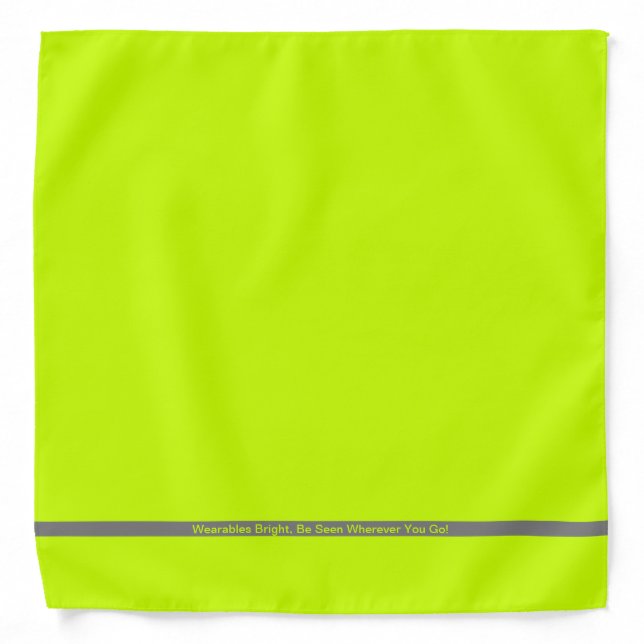 Very Bright Lemon Lime Bandana (Front)
