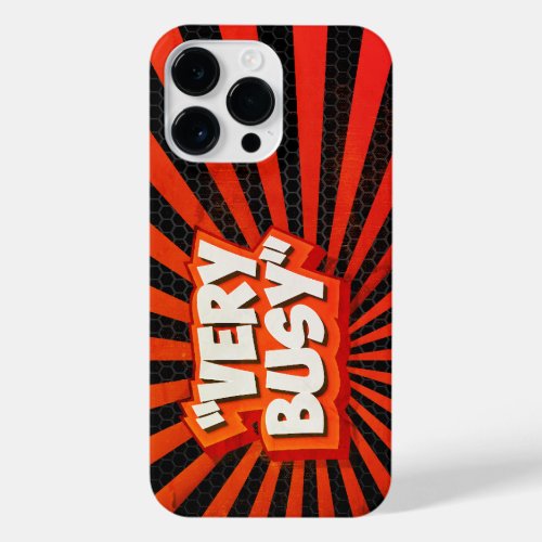 Very Busy _ Retro Red _ Black Edition iPhone 14 Pro Max Case