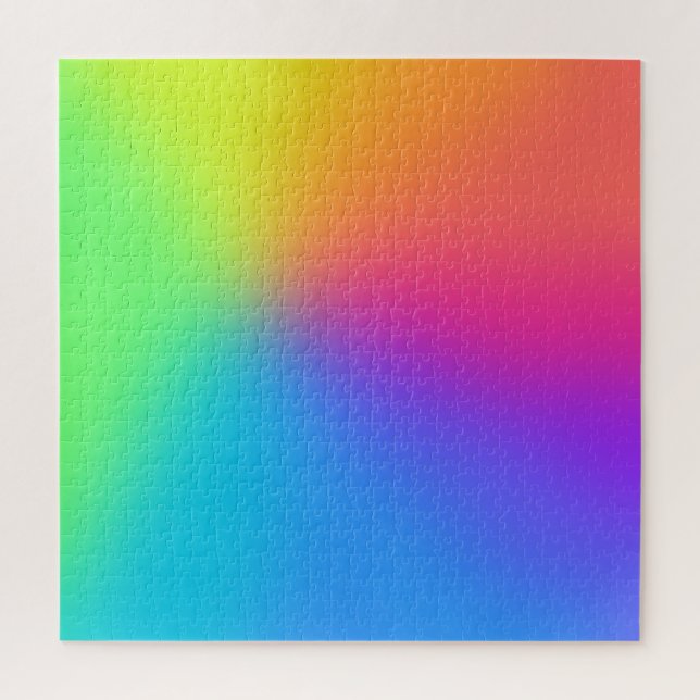 Very Challenging Bright Rainbow Gradient Puzzle (Vertical)
