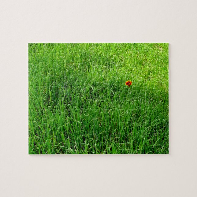Very Challenging Green Grass Jigsaw Puzzle (Horizontal)