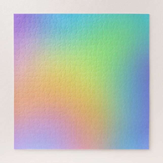 Very Challenging Pastel Rainbow Gradient Puzzle (Vertical)