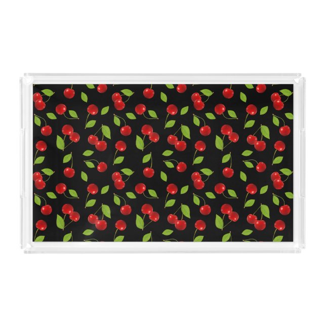Very Cherry Cutting Board Acrylic Tray (Front)