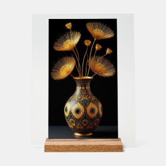 VERY CHIC AND ELEGANT VASE ACRYLIC SIGN