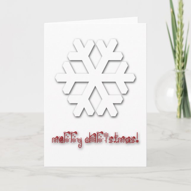 Very Classy Deluxe Christmas Greeting Card! Holiday Card (Front)