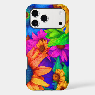 Very Colorful Rainbow Sunflower - iPhone Cases