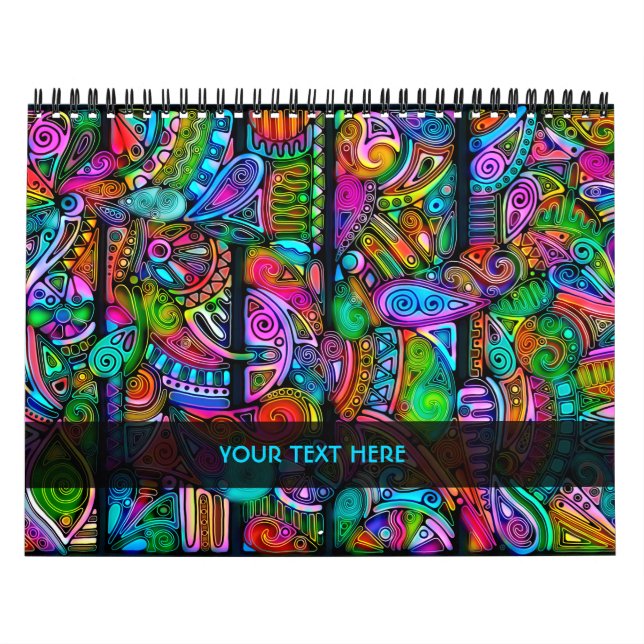 Very colorfully abstract forms art 10 calendar (Cover)