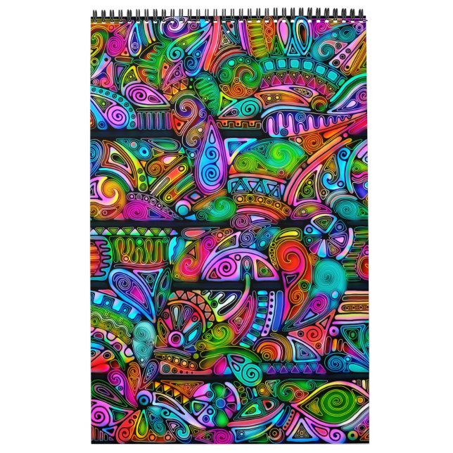 Very colorfully abstract forms art 10 calendar (Cover)