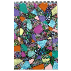 Very colorfully abstract forms art 11 calendar
