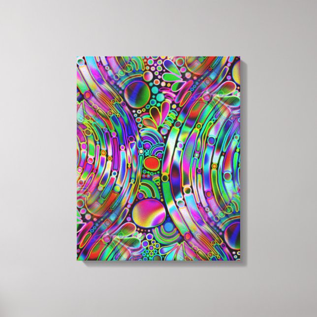Very colorfully abstract forms art 1 canvas print (Front)