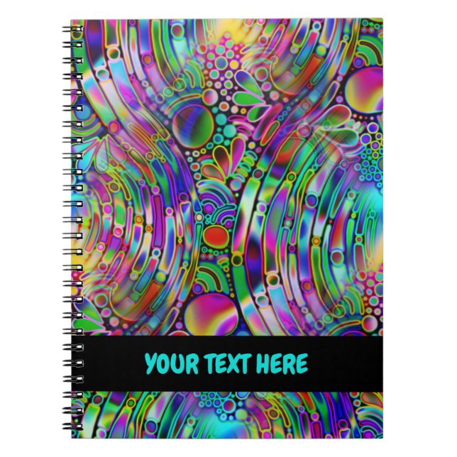 Very colorfully abstract forms art 1 notebook (Front)