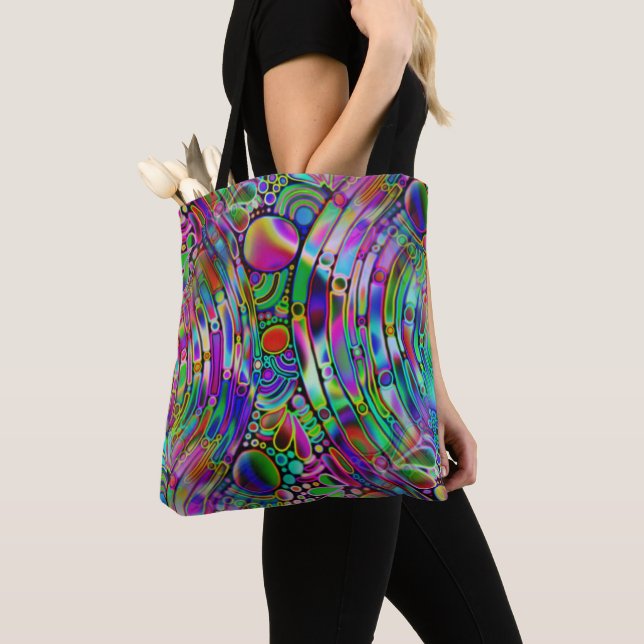 Very colorfully abstract forms art 1 tote bag (Close Up)