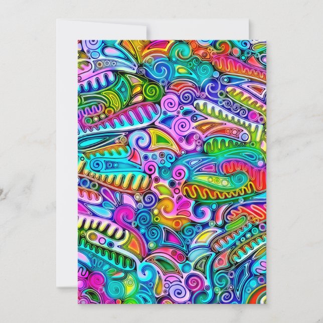 Very colorfully abstract forms art 9 (Front)