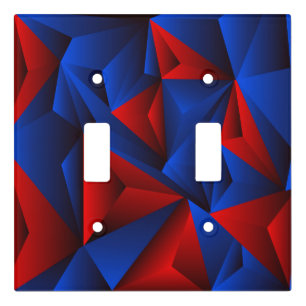 Very Cool Abstract Shapes Double Switch Plate