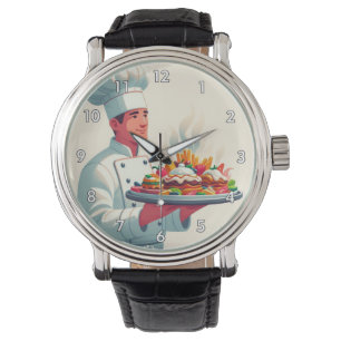 Very Cool and Colorful Perfect Chef Carrying Food Watch