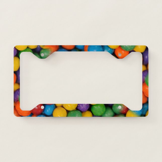 Very Cool and Colorful Shapes License Plate Frame (Front)