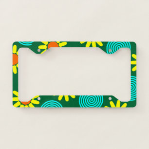 Very Cool and Colorful Shapes License Plate Frame