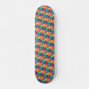 Very Cool and Colorful Shapes Skateboard