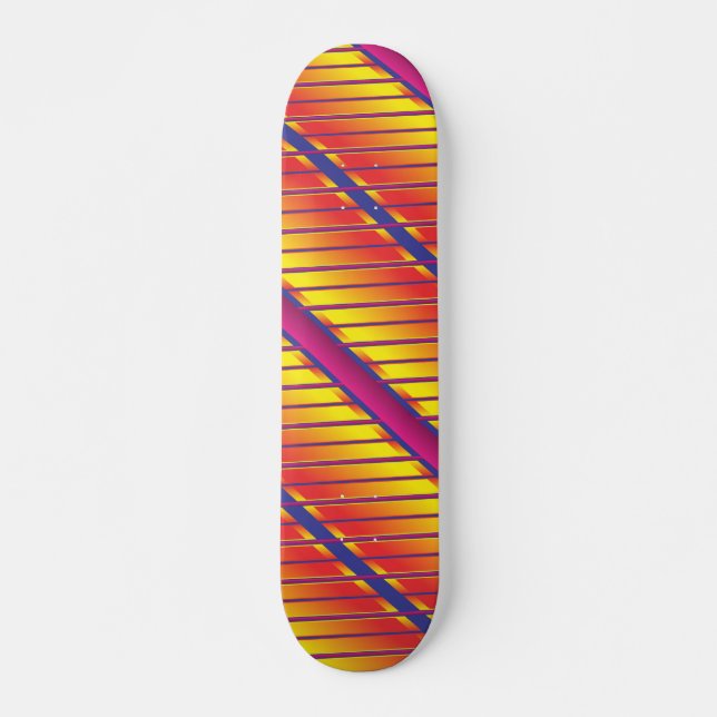Very Cool and Colorful Shapes Skateboard (Front)