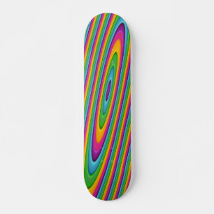 Very Cool and Colorful Shapes Skateboard