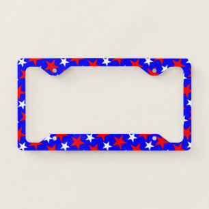 Very Cool and Colorful Stars License Plate Frame