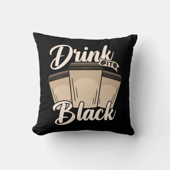 Very Cool and Cute Coffee or Java Throw Pillow (Front)