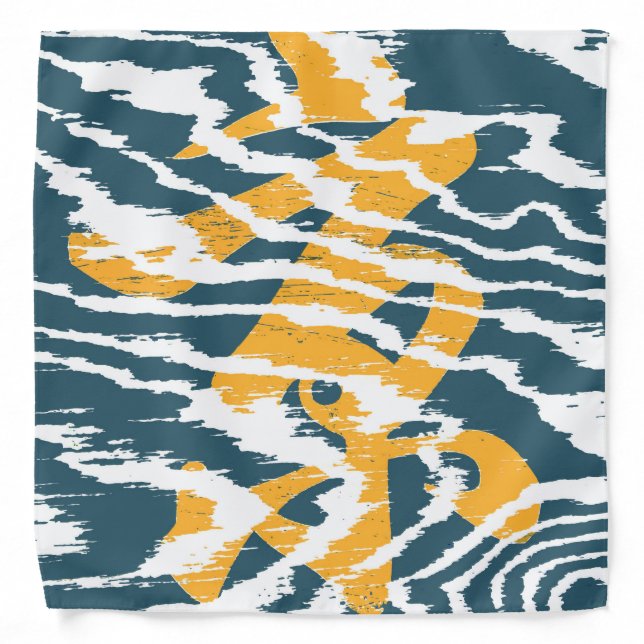Very Cool Asian Calligraphy Bandana (Front)