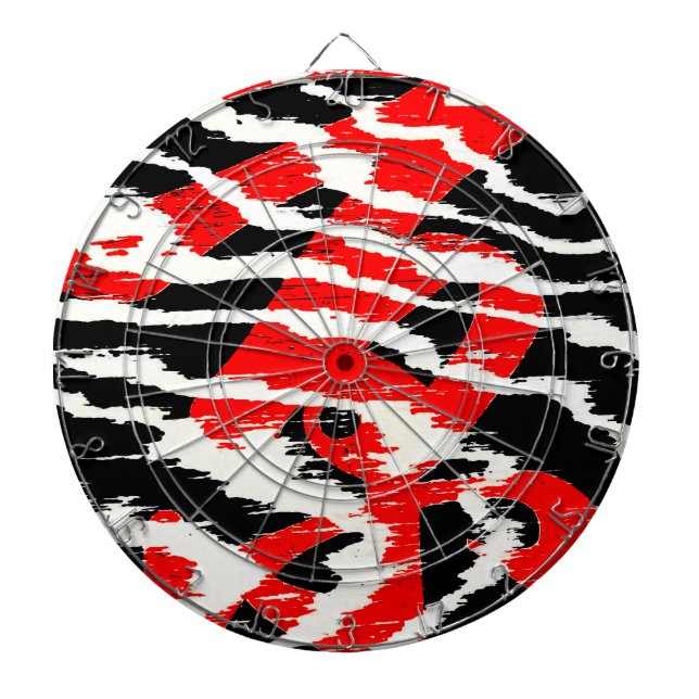 Very Cool Asian Calligraphy Dart Board (Front)