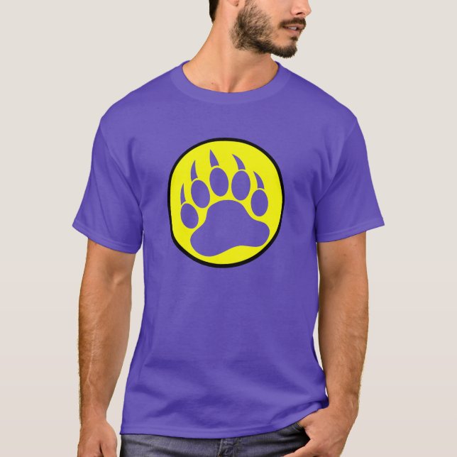 Very Cool Bear Paw In a circle T-Shirt (Front)