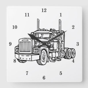 Very Cool BIG RIG Truck Wall Clock