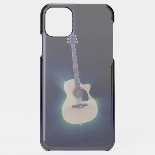 Very cool Blue Glowing Guitar iPhone 11 Pro Max Case