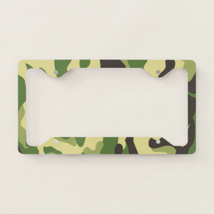 Very Cool Camouflage Print License Plate Frame