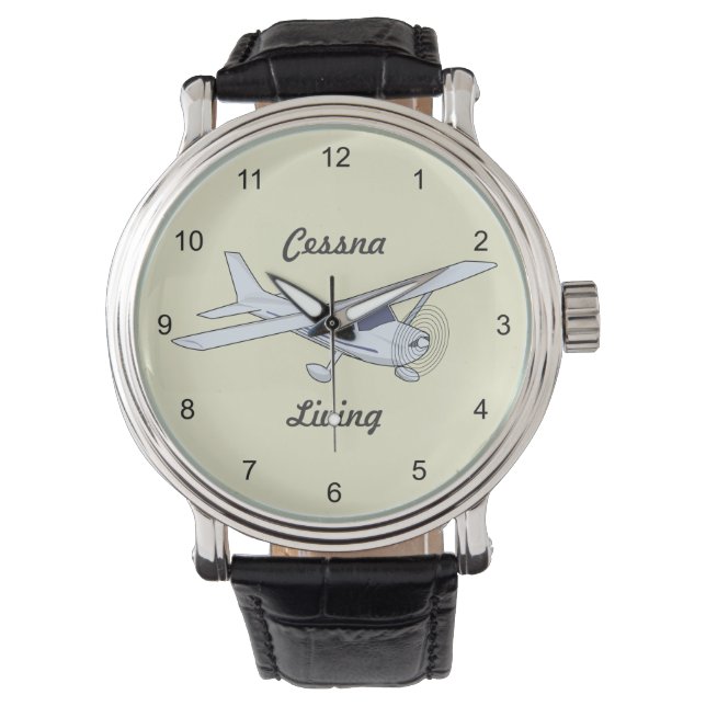 Very Cool Cessna Living Airplane Wrist Watch (Front)