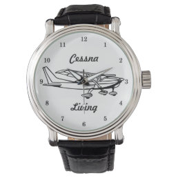 Very Cool Cessna Living Airplane Wrist Watch