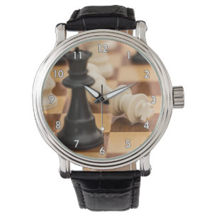 Very Cool Chess Board with Pieces Watch
